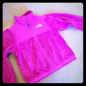 Girls Northface Fuzzy Jacket