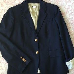 J. Crew Navy Wool Blazer