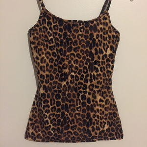 Express Sexy Stretch Leopard Cami Top