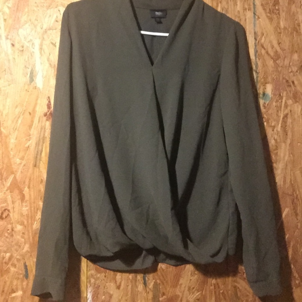 Cross over dress shirt