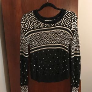 Black and white sweater