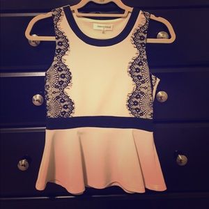 ⭐️ Lace Peplum Top ⭐️