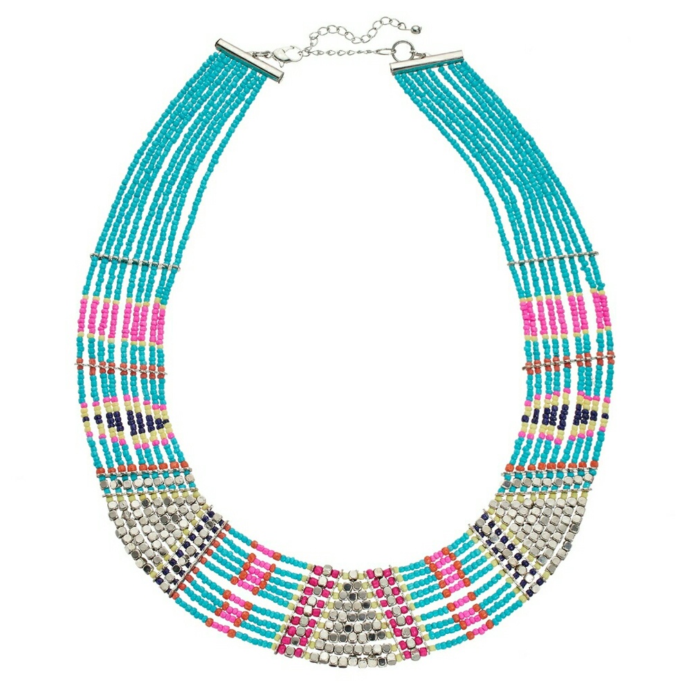 ￼

Mudd® Tribal Beaded Multi Strand Necklace