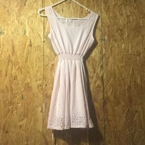 Baby pink spring dress