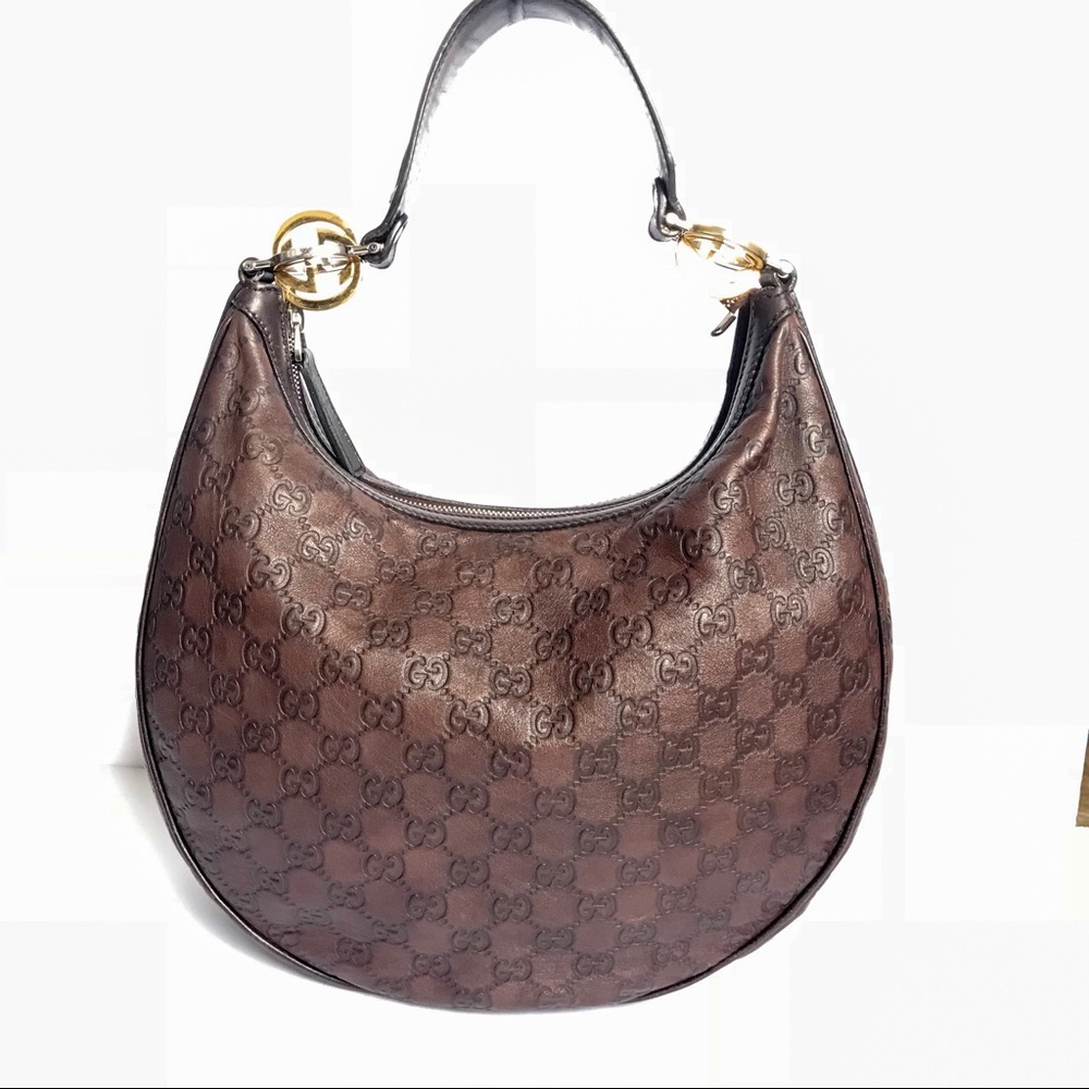 Authentic Gucci hobo leather bag