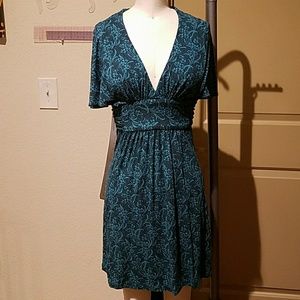 Betsey Johnson Green floral dress