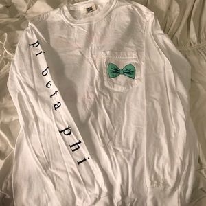 Pi Beta Phi Small “Bow” Long Sleeve T-Shirt