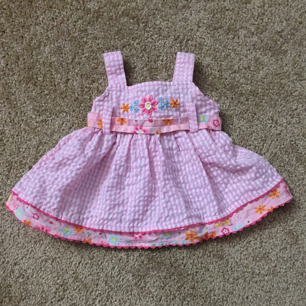 💕 Baby girl 0-3m Seersucker Dress 💕