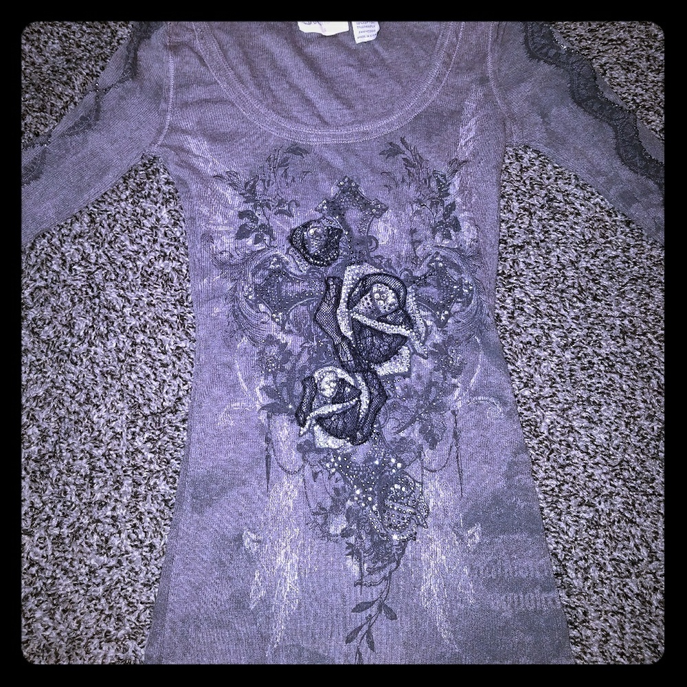 Miss me quarter length shirt size small