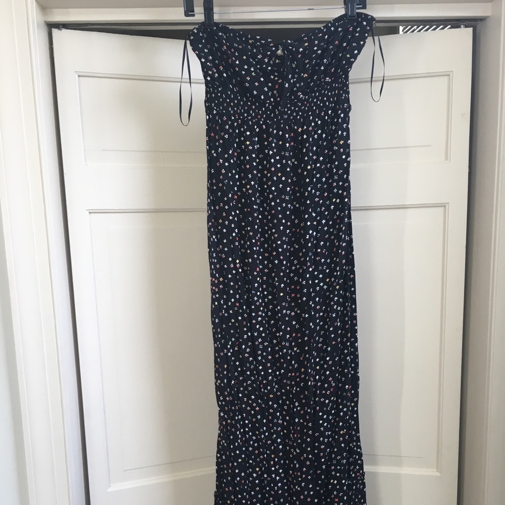 Strapless long Roxy sundress