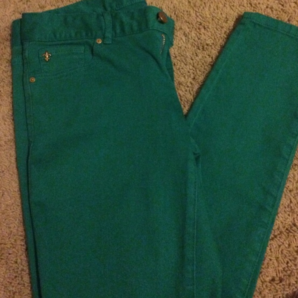 NWOT cache green jeans size 4