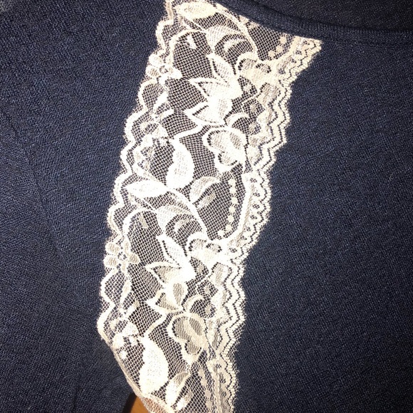 Charming Charlie quarter length navy blue shirt - Picture 2 of 2