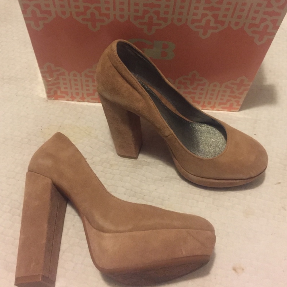 Gianni Bini Suede Chunky Heel