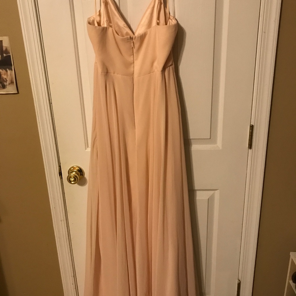 Lulus surplice chiffon gown