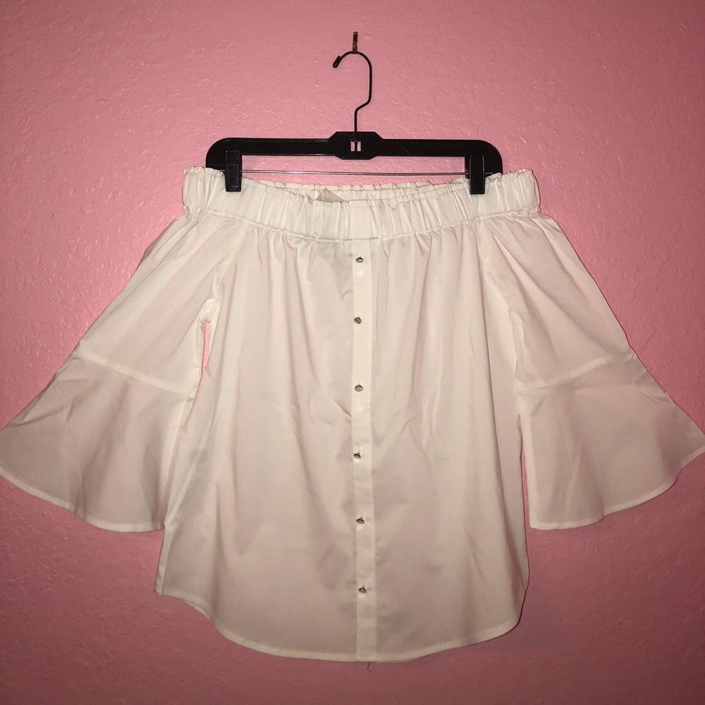 white off the shoulder top