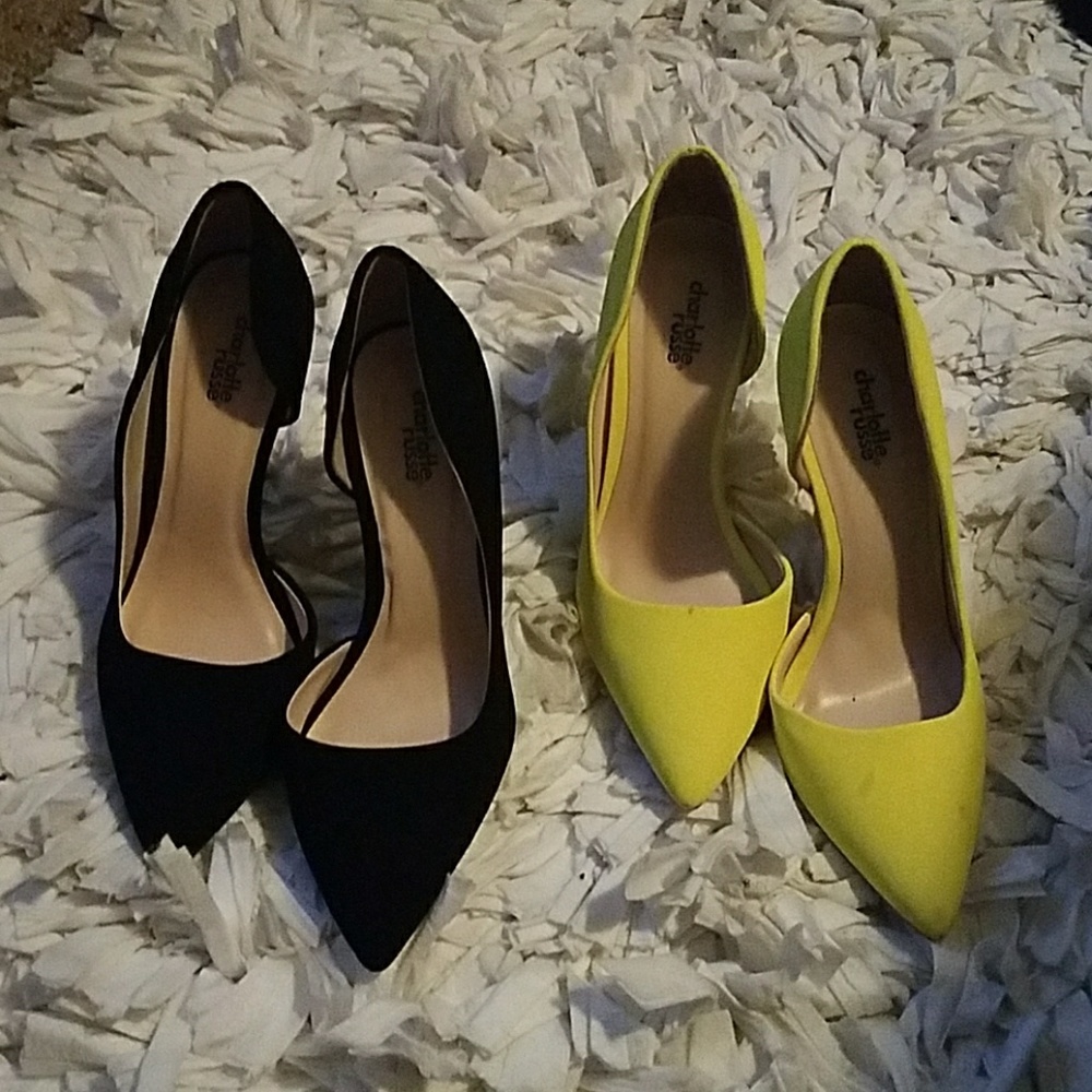 Pointy toe high heel shoe bundle.