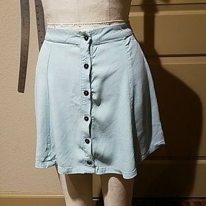 Mint mini skirt
