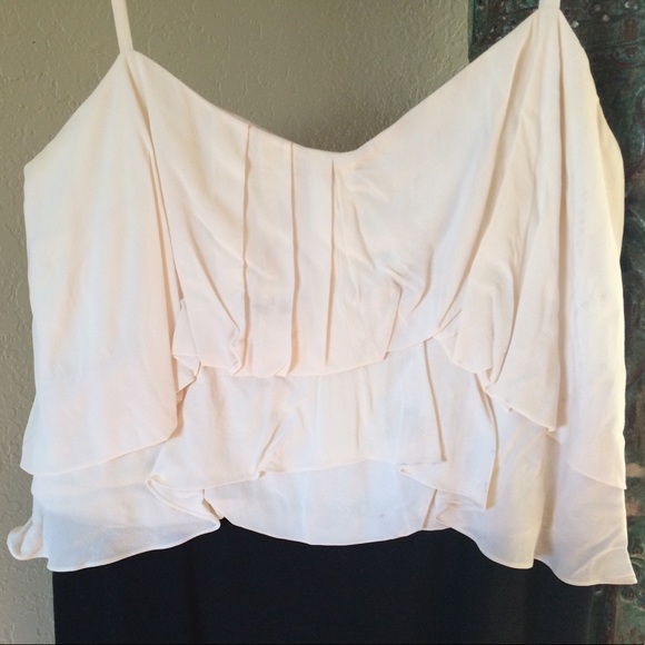 BCBGMaxazria Draped Cami/Pencil Georgette Dress - Picture 6 of 8