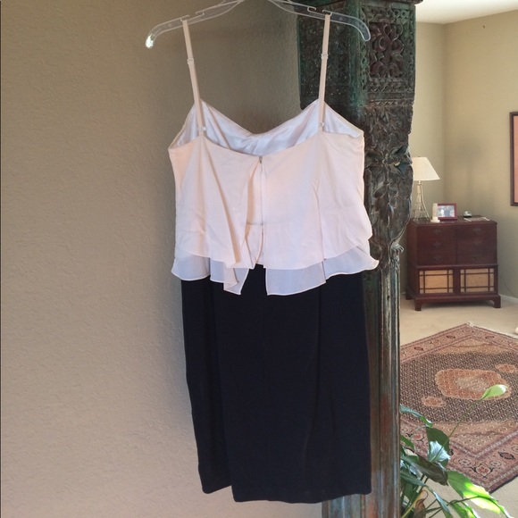 BCBGMaxazria Draped Cami/Pencil Georgette Dress - Picture 7 of 8