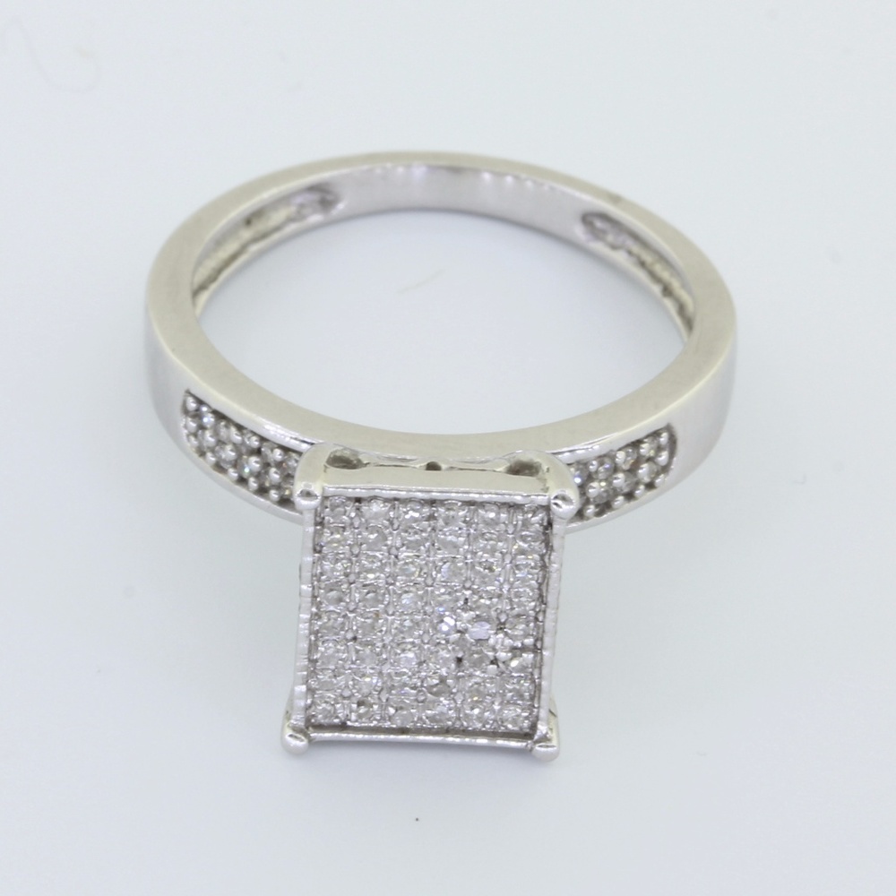 10K His and Her's Trio Diamond Wedding Set - Picture 2 of 7