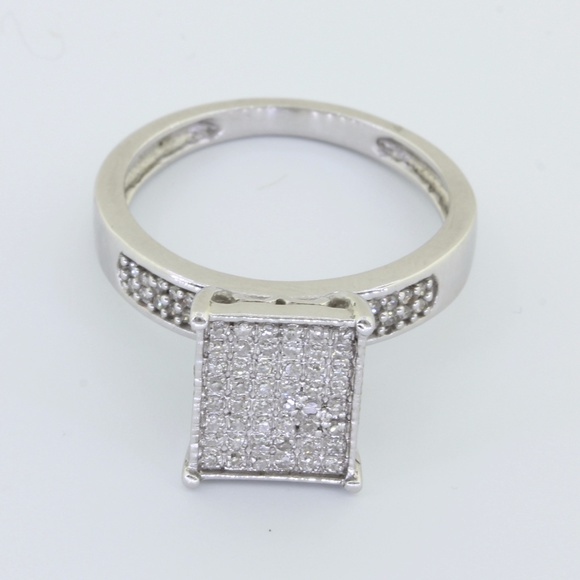 10K His and Her's Trio Diamond Wedding Set - Picture 2 of 7