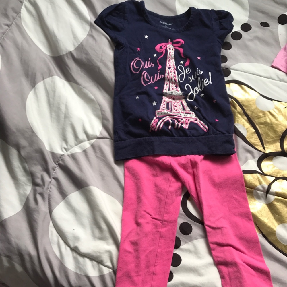 Girls pink and blue outfit