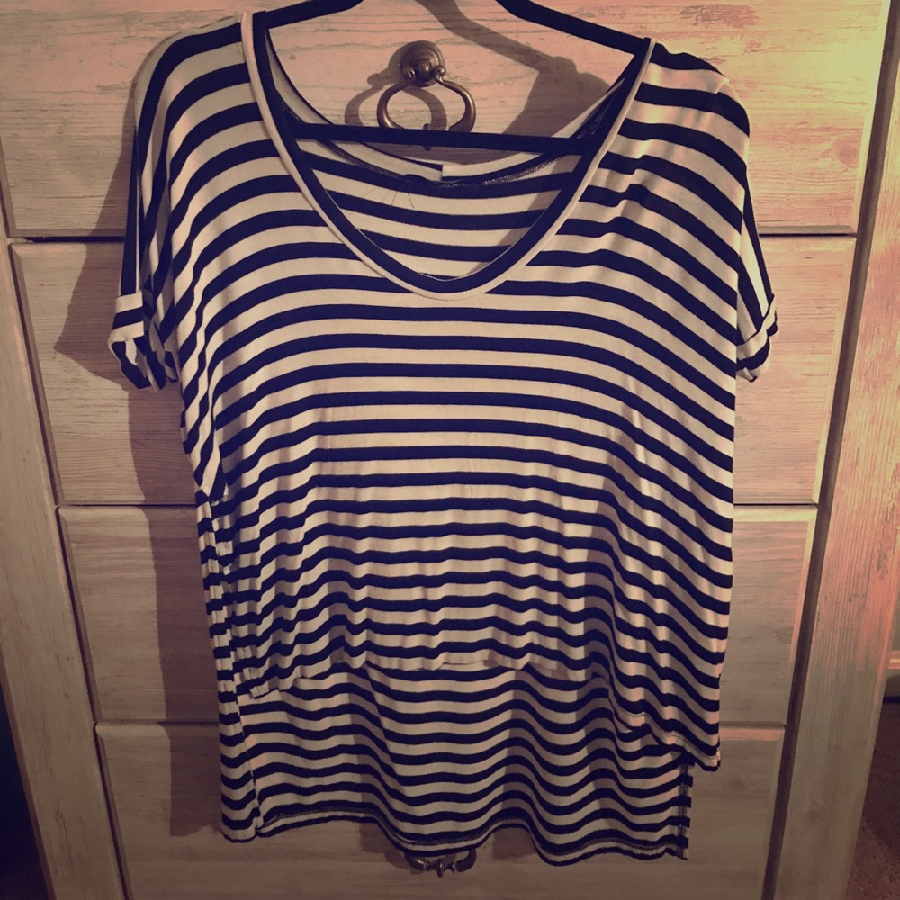 Black and white striped high low top