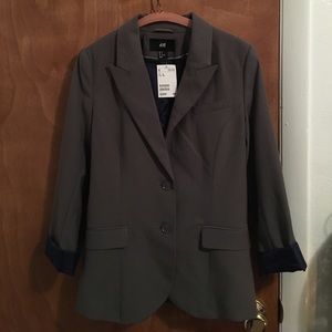 Gray H&M blazer, size 8
