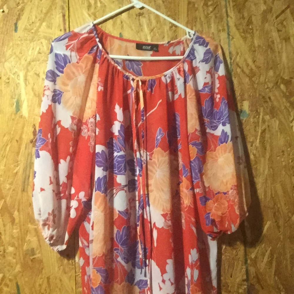 Fun and flowy floral blouse