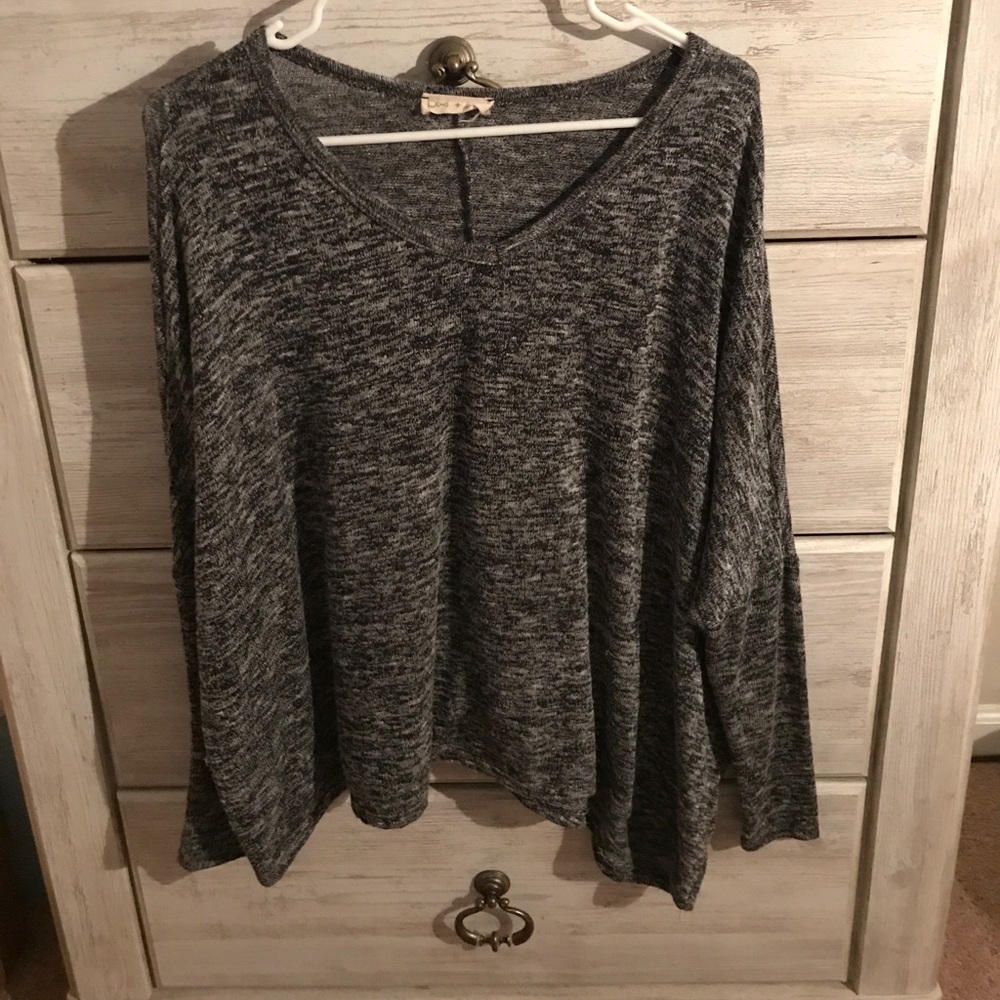 Slouchy grey sweater