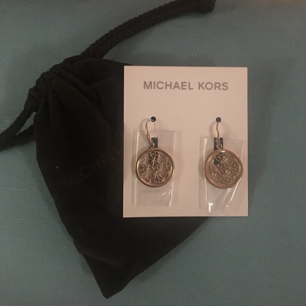 Gold Michael Kors earrings....never worn
