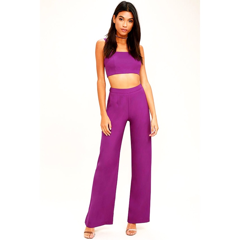 NWT! Crop top and pants set from Lulus!