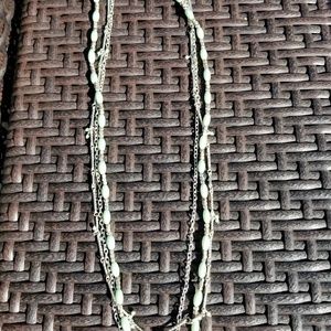 Pretty green and silver necklace