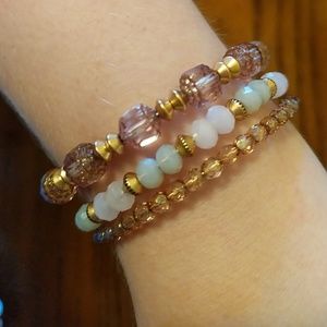 Alex and Ani Bracelet Set Beaded