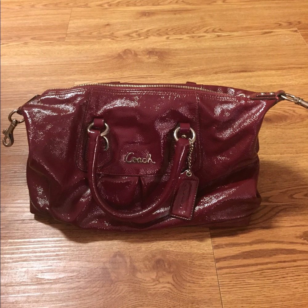 Coach Cranberry patent bag