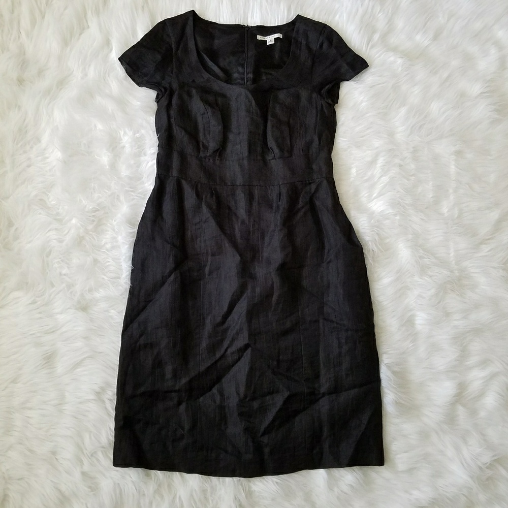Banana Republic Black Linen Dress