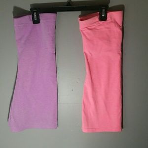 Two Tube Tops One Pink/One Purple See Pics