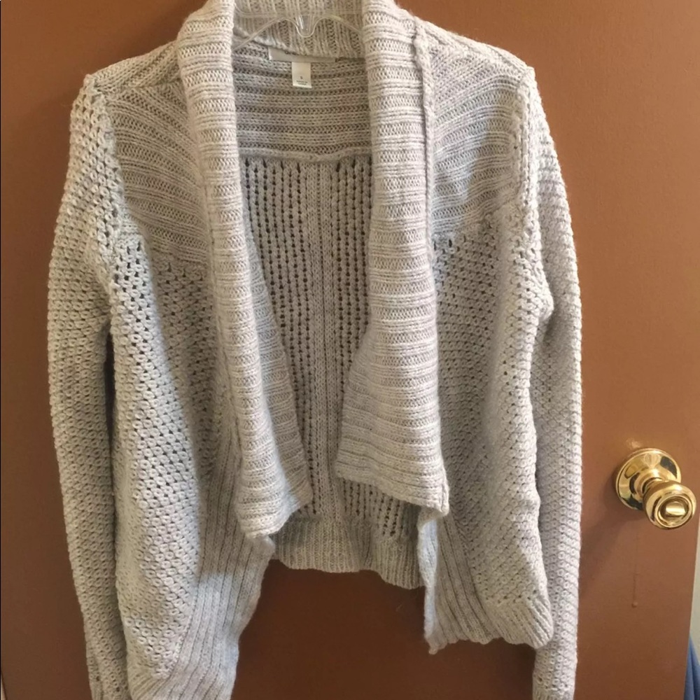Grey cardigan