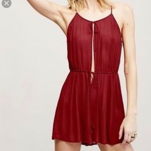 ✨ Free People intimately red romper ✨