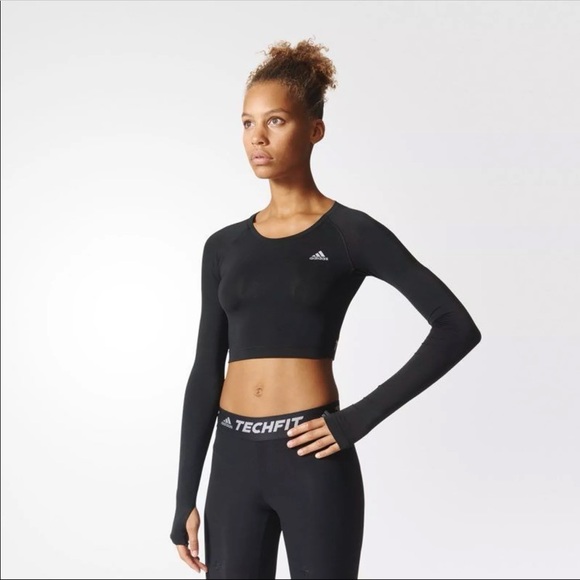 adidas techfit crop top
