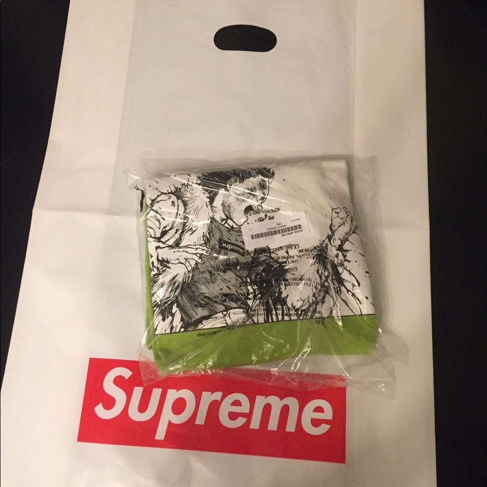 Supreme Akira Arm Tee Lime Green Large