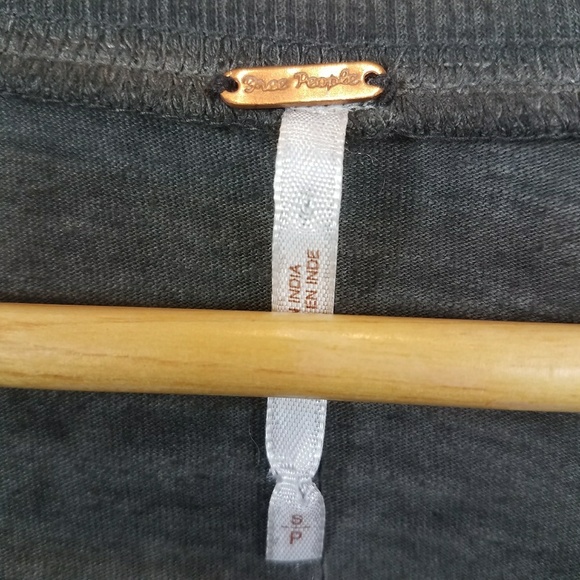 🔴SOLD🔴 Free People Shell Stitch Henley Blk Sz S - Picture 7 of 8