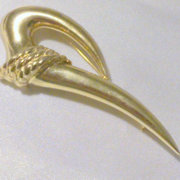Vintage Signed M Jent Freeform Brooch - Picture 1 of 5