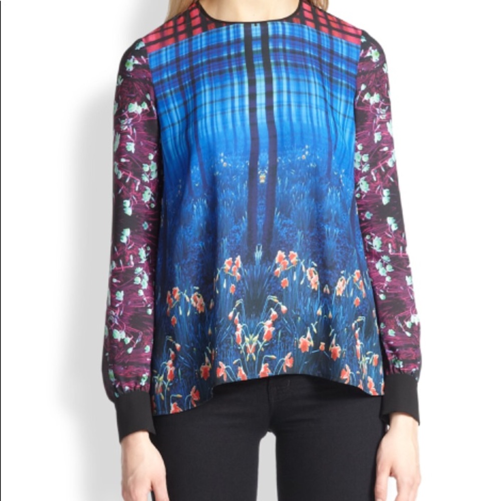 Clover Canyon Enchanted Woodlands Chiffon Blouse
