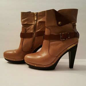 BCBGeneration Leather Meesa Ankle Booties