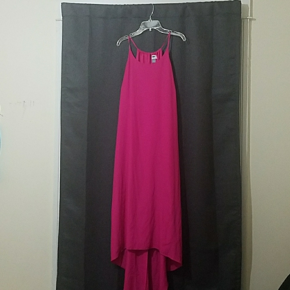 Size large Pink Hi Low maxi dress