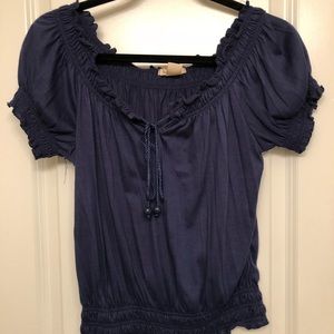 Navy blue blouse
