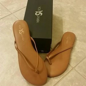 Yosi Samra leather flip flops