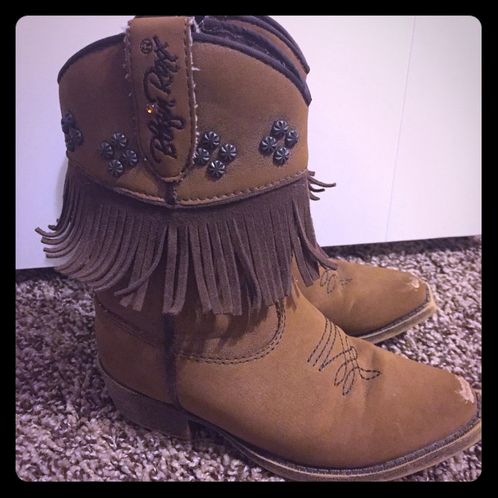 Blazin rocks fringe cowgirl boots