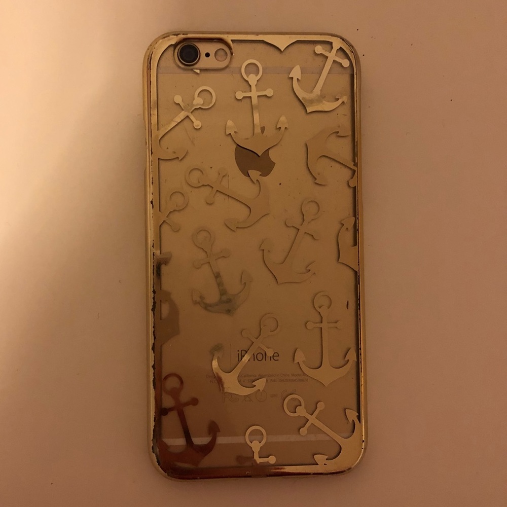 Gold Anchor iPhone 6 Case